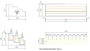 2oz Ink Bottle Holder - 30 Bottles Can be Displayed or Held - World Famous Tattoo Ink