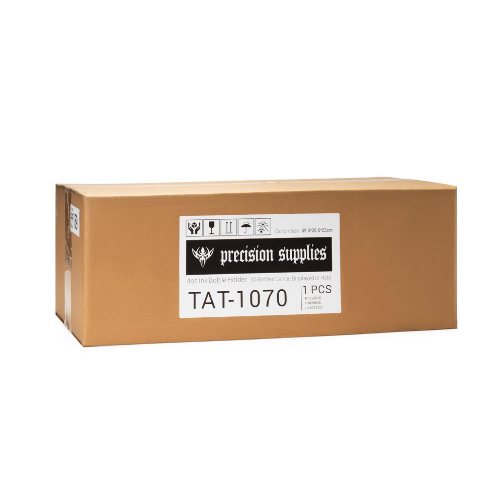 4oz Ink Bottle Holder - 30 Bottles Can be Displayed or Held - World Famous Tattoo Ink