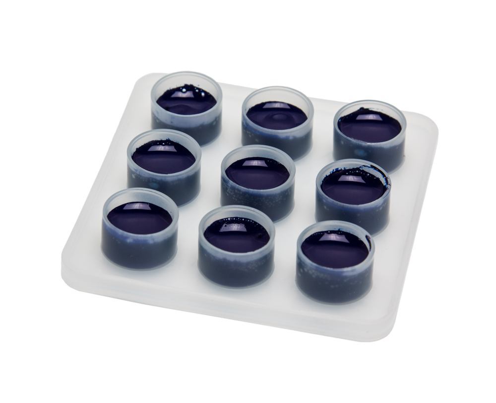 One Box of 25 Sterilized Single Packs of #16 Precision Ink Cup 3 x 3 Sheets 4