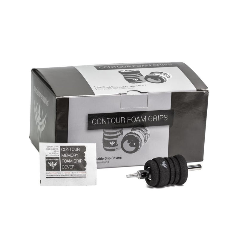 Precision Contour Memory Foam Grip Covers — Box of 20 - Ultimate Tattoo Supply