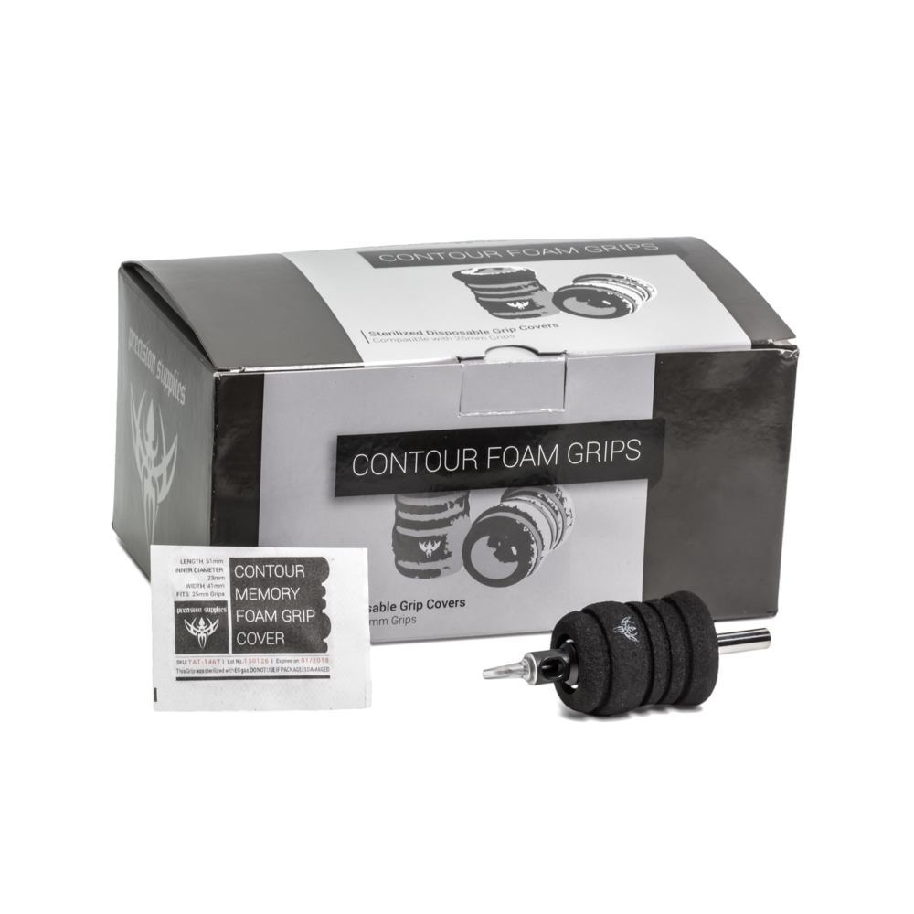 Precision Contour Memory Foam Grip Covers — Box of 20 - Ultimate Tattoo Supply