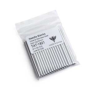 Precision 10g Stainless Steel Needle Blanks — Bag of 50
