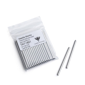 Precision 10g Stainless Steel Needle Blanks — Bag of 50 - Painful Pleasures