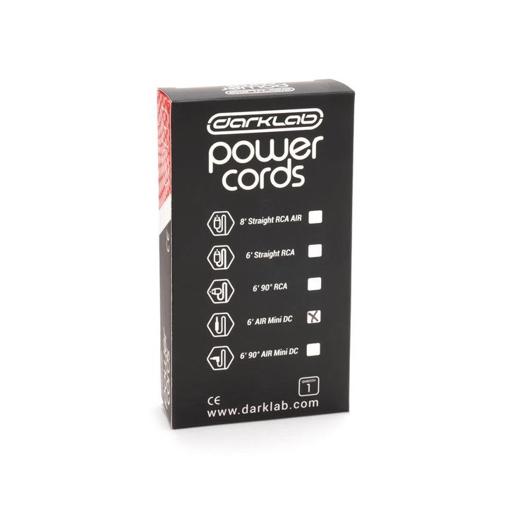 FK Irons Darklab 6’ Straight Air Mini DC Cable — Black - Ultimate Tattoo SupplyFK Irons Darklab 6’ Straight Air Mini DC Cable — Black