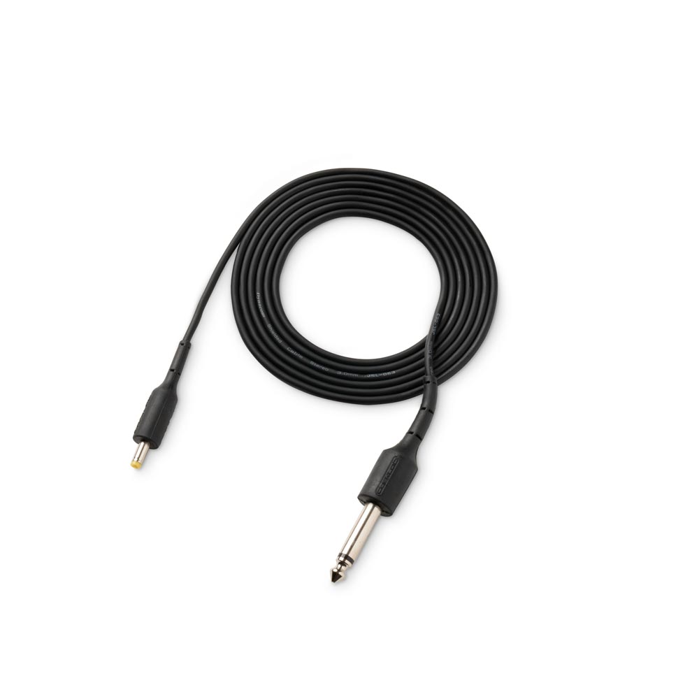 FK Irons Darklab 6’ Straight Air Mini DC Cable — Black - Ultimate Tattoo Supply