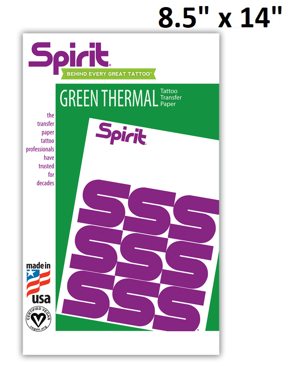 Spirit Green Thermal Image Copier Paper — 8-1/2" x 14" — 100 Sheets - Painful Pleasures