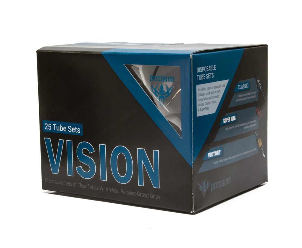 Vision Tube & Grip Sets — 1" Premium Disposable Grips — Box of 25 - Painful Pleasures