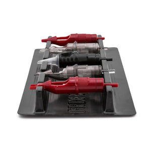 Precision Cartridge Holder Disposable Tray — Cartridges from Aerial View