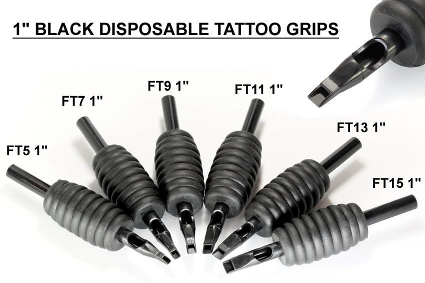 Black Classic 1 inch Disposable Grips