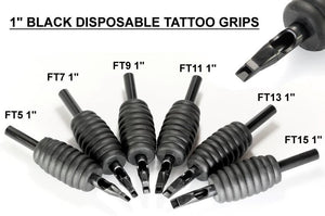 Black Classic 1 inch Disposable Grips