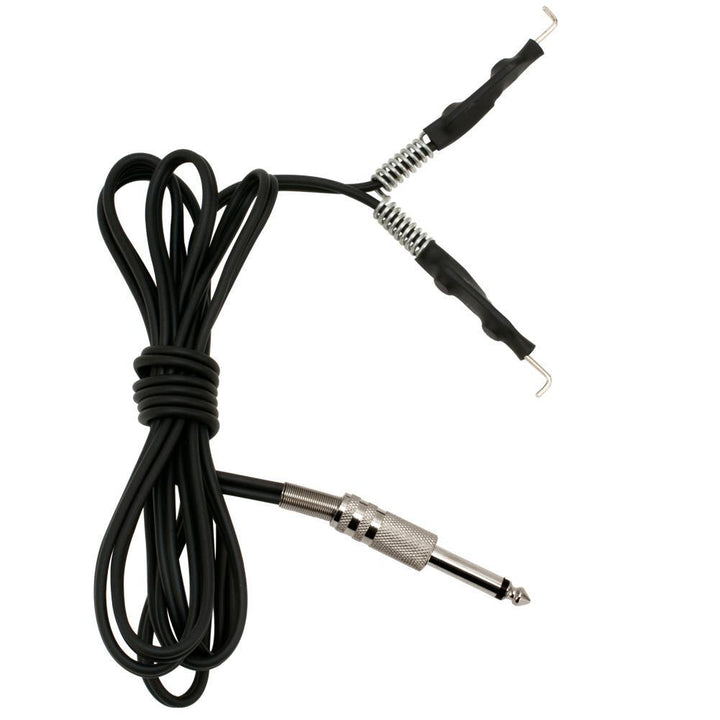 Single Generic Spring Clip Cord — 6’ Black — Price Per 1 - Ultimate Tattoo Supply