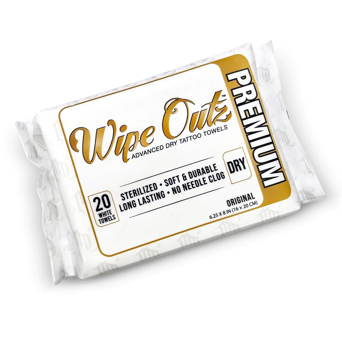 Wipe Outz Premium Dry White Tattoo Towels - Ultimate Tattoo Supply