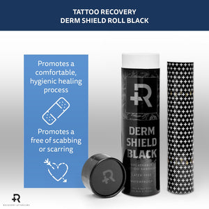 Recovery Derm Shield — 10" x 8 Yard Roll — Black - Ultimate Tattoo Supply