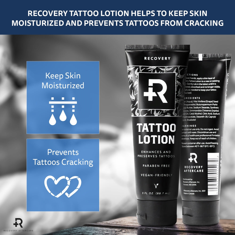 Recovery Tattoo Lotion - 3oz. Tube - Ultimate Tattoo Supply