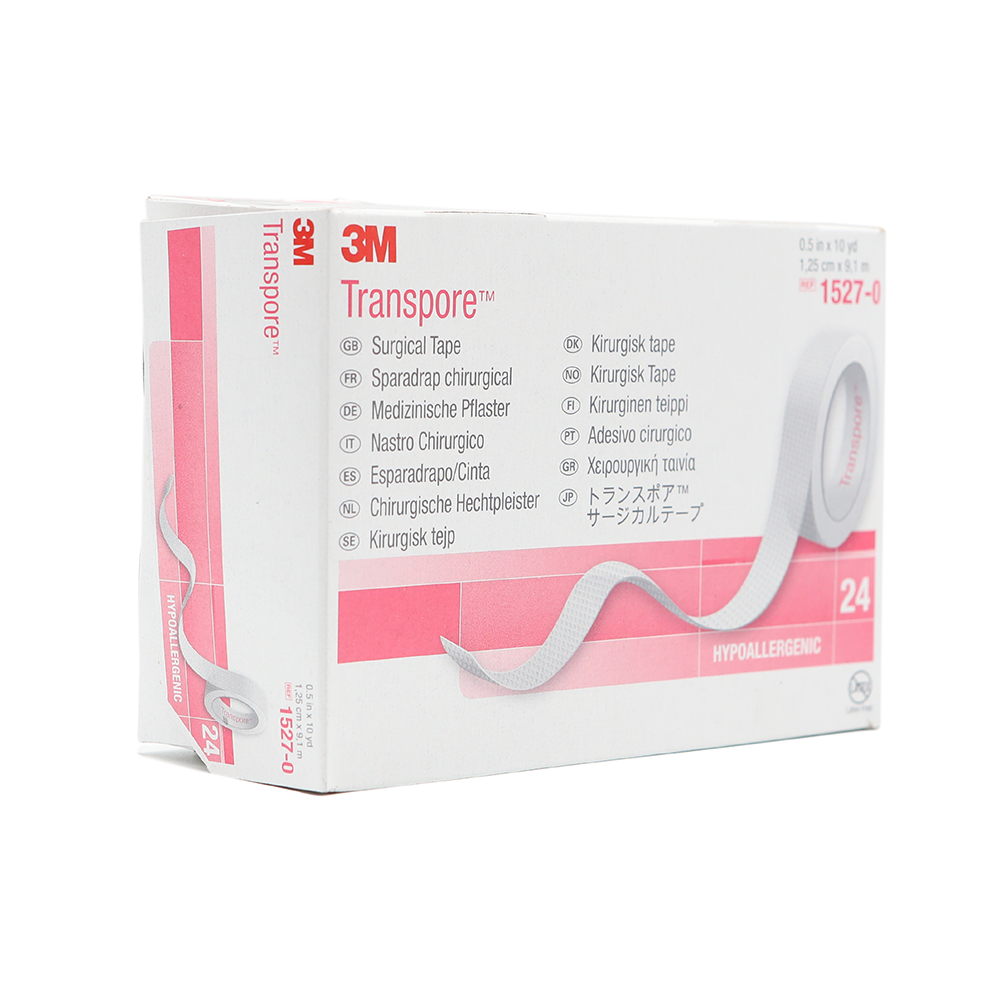 3M Transpore (Clear) Surgical Tape  -  1/2"