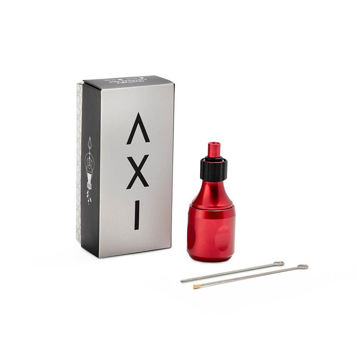 Peak Axi Aluminum Cartridge Grip - Red - 34mm - Ultimate Tattoo Supply