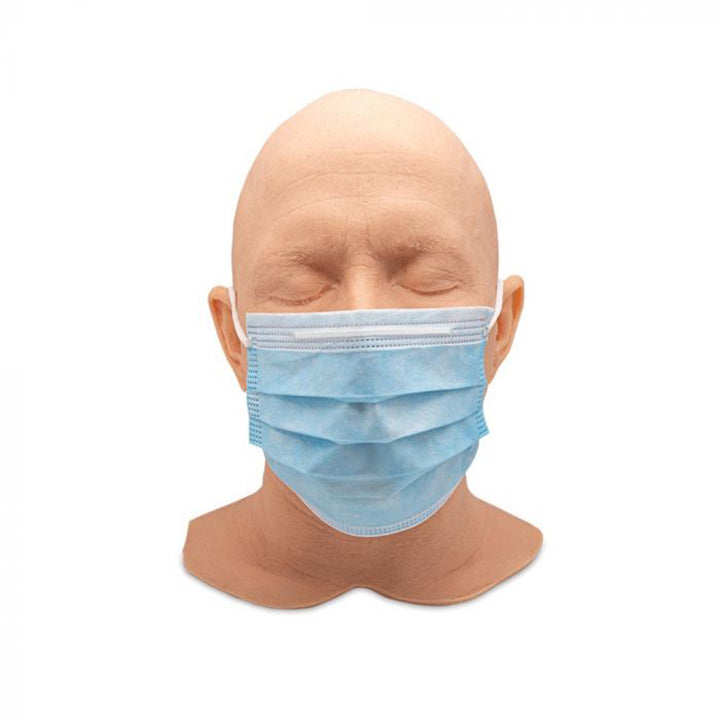 Blue Disposable Face Masks - Box of 50 - Ultimate Tattoo Supply