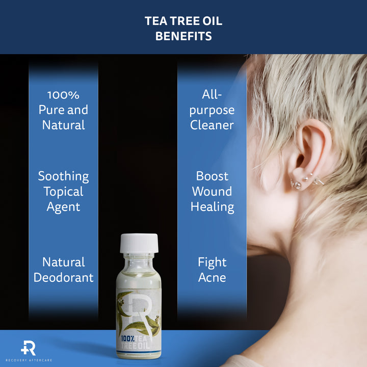 Recovery Aftercare Tea Tree Oil 1/2oz Bottle - Ultimate Tattoo Supply