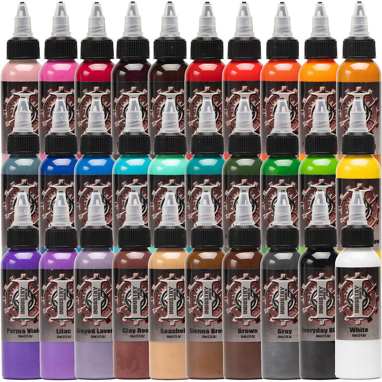 30 Color Set — Industry Inks — Pick Size - Ultimate Tattoo Supply