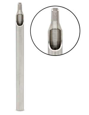 Sure-Shot One Pc Machined Tip/Tube - 7 Mag BUGPIN OPEN - Ultimate Tattoo Supply