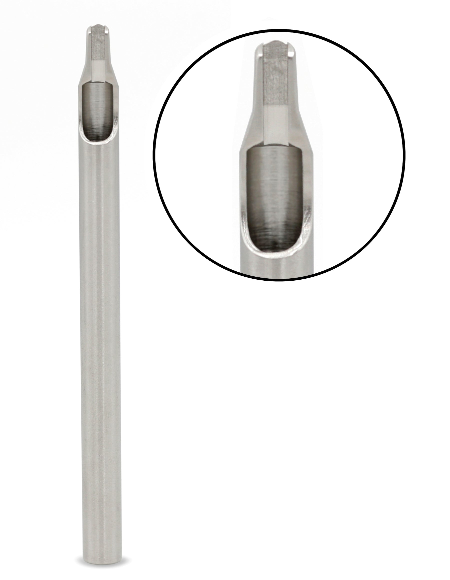 Sure-Shot One Pc Machined Tip/Tube - 7 Mag CURVED - Ultimate Tattoo Supply