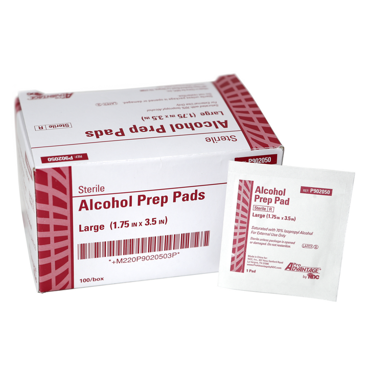 Alcohol Prep Pads - Large - 100 / bx - Ultimate Tattoo Supply