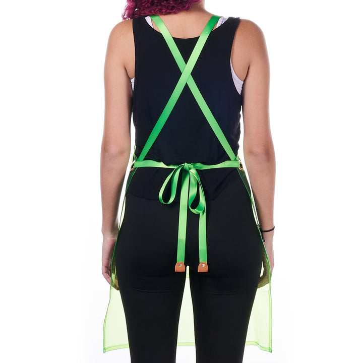 Saferly Vinyl Apron — Green - Ultimate Tattoo Supply