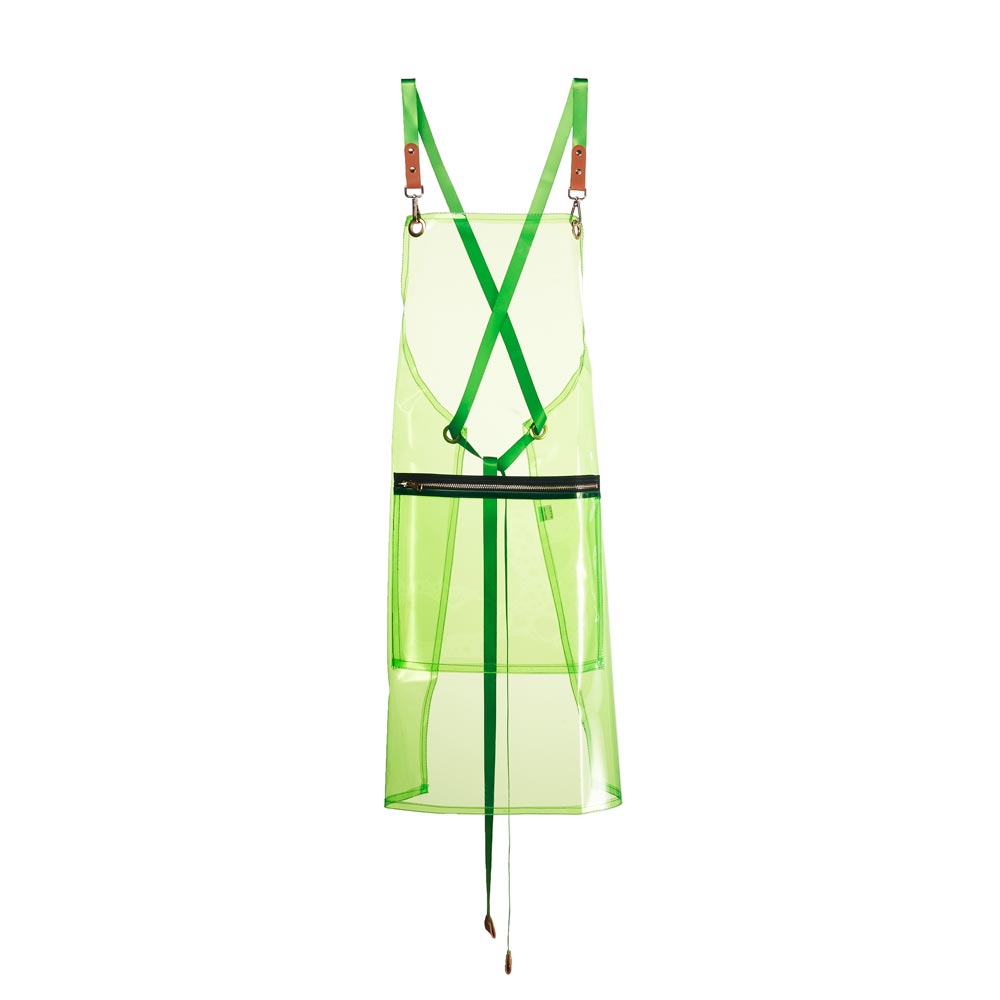 Saferly Vinyl Apron — Green - Ultimate Tattoo Supply