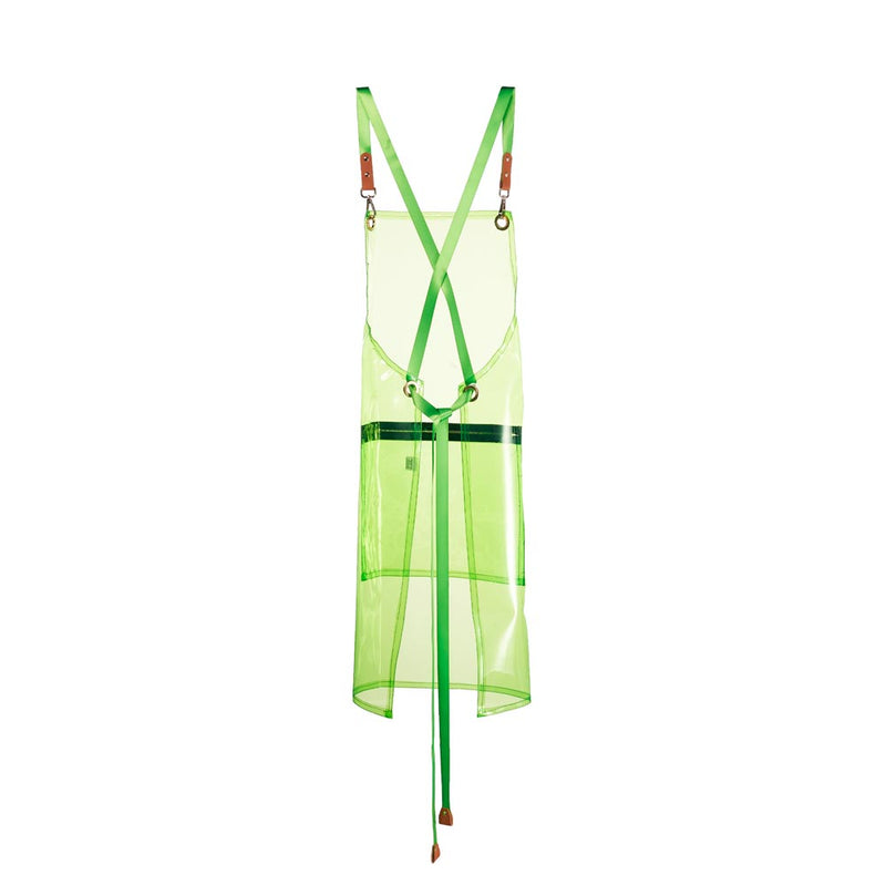 Saferly Vinyl Apron — Green - Ultimate Tattoo Supply