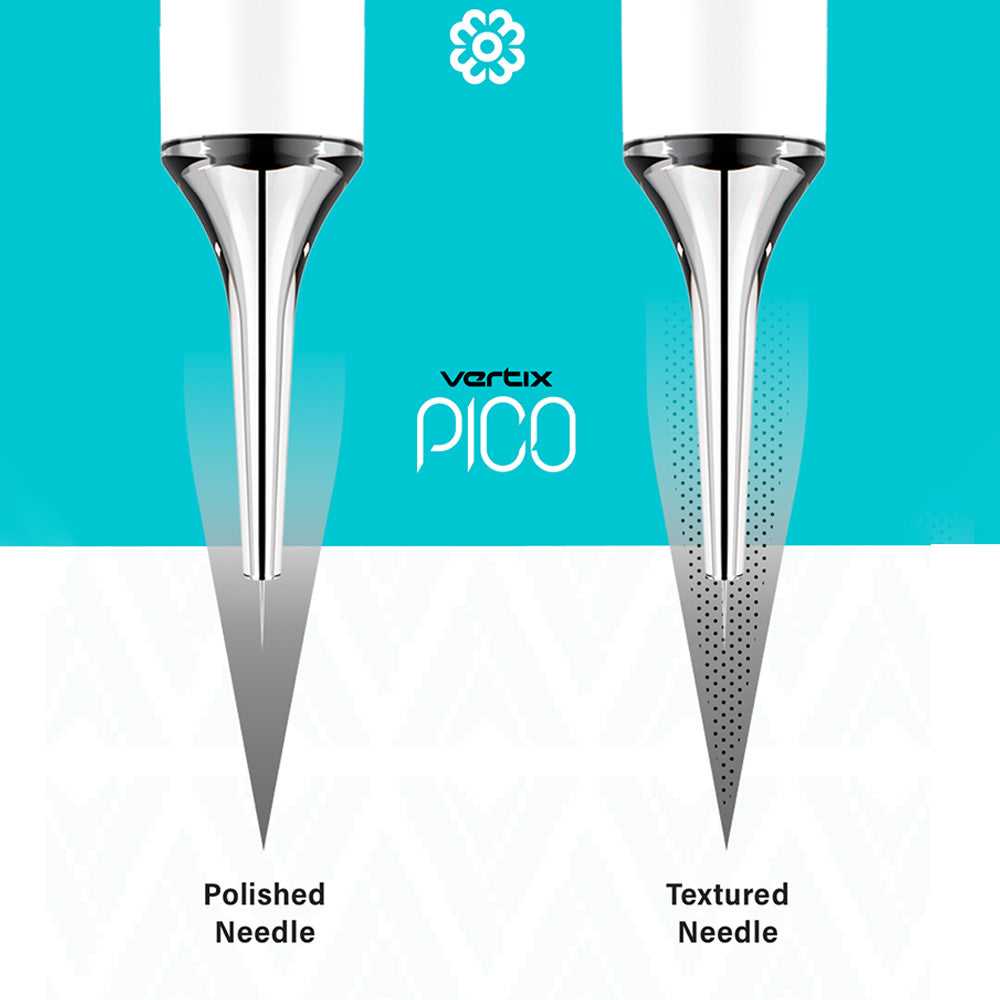 Vertix Pico PMU Membrane Cartridge Needles — Shaders — Box of 20 - Ultimate Tattoo Supply