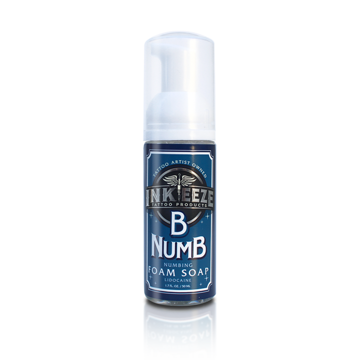 INK-EEZE B Numb Foaming Soap - 1.7oz. - Ultimate Tattoo Supply