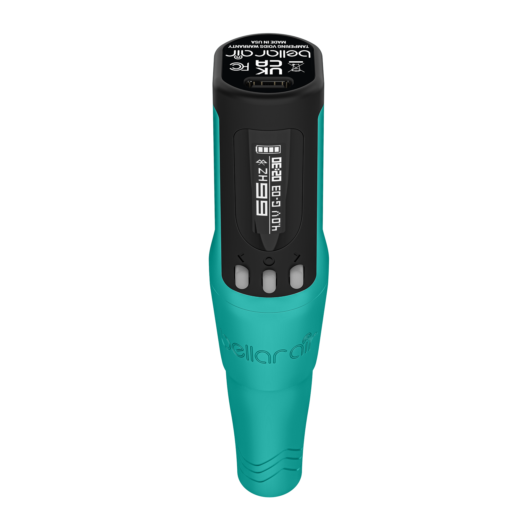 Microbeau Bellar Air Wireless PMU Machine — 3.0mm Microbeau Blue with 1 Battery - Ultimate Tattoo Supply