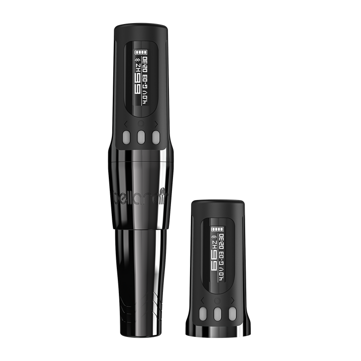 Microbeau Bellar Air Wireless PMU Machine — 2.1mm Stealth with 2 Batteries - Ultimate Tattoo Supply