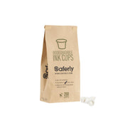 Biodegradable Pigment/ Ink Cups - Bag of 200 - Saferly Clean Caps - Pick Size
