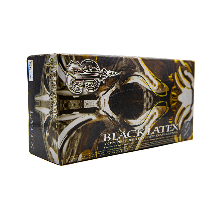 Blackwork Latex Gloves - Black - Ultimate Tattoo Supply