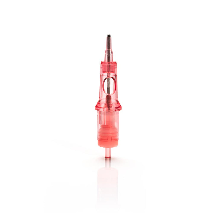 Kwadron Optima PMU Cartridge - 4 Flat Shader 0.35mm Point Taper (35/4FLPT-OPT) - Ultimate Tattoo Supply