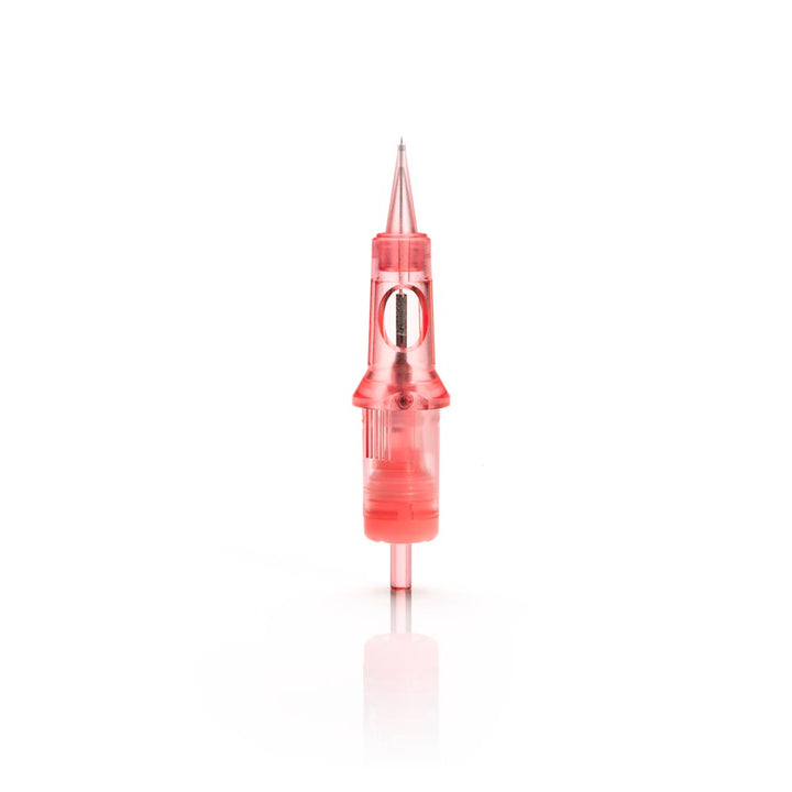 Kwadron Optima PMU Cartridge - 1 Round Liner (Textured) 0.40mm Ultra Short Taper (40/1RSUT-T-OPT) - Ultimate Tattoo Supply