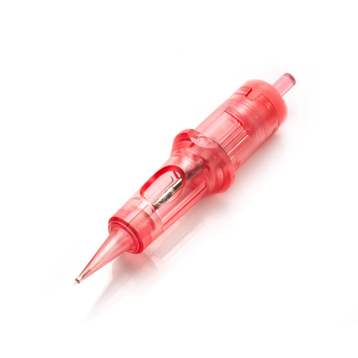 Kwadron Optima PMU Cartridge - 1 Round Liner (Textured) 0.40mm Ultra Short Taper (40/1RSUT-T-OPT) - Ultimate Tattoo Supply