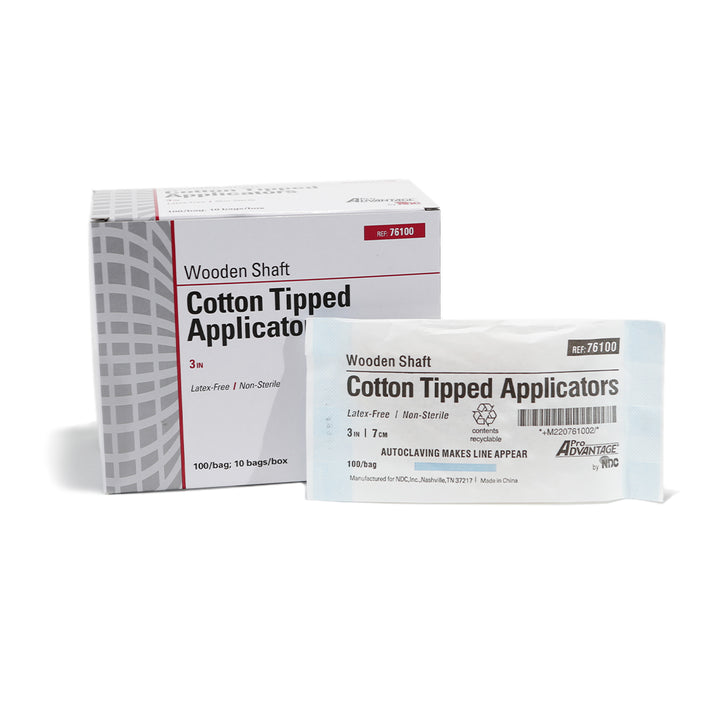 Cotton Tip Applicators - NON-STERILE - 3" Long - Ultimate Tattoo Supply