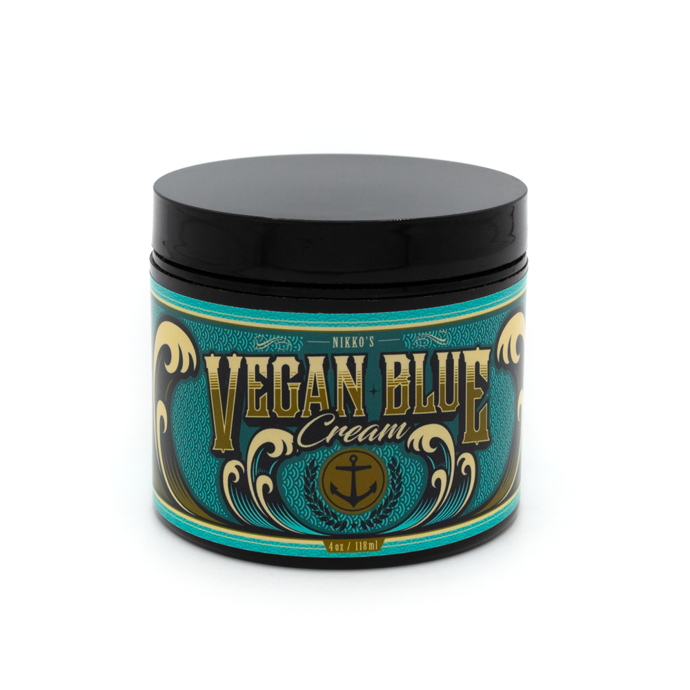 Vegan Blue Glide Cream - 4oz. Jar - Ultimate Tattoo Supply