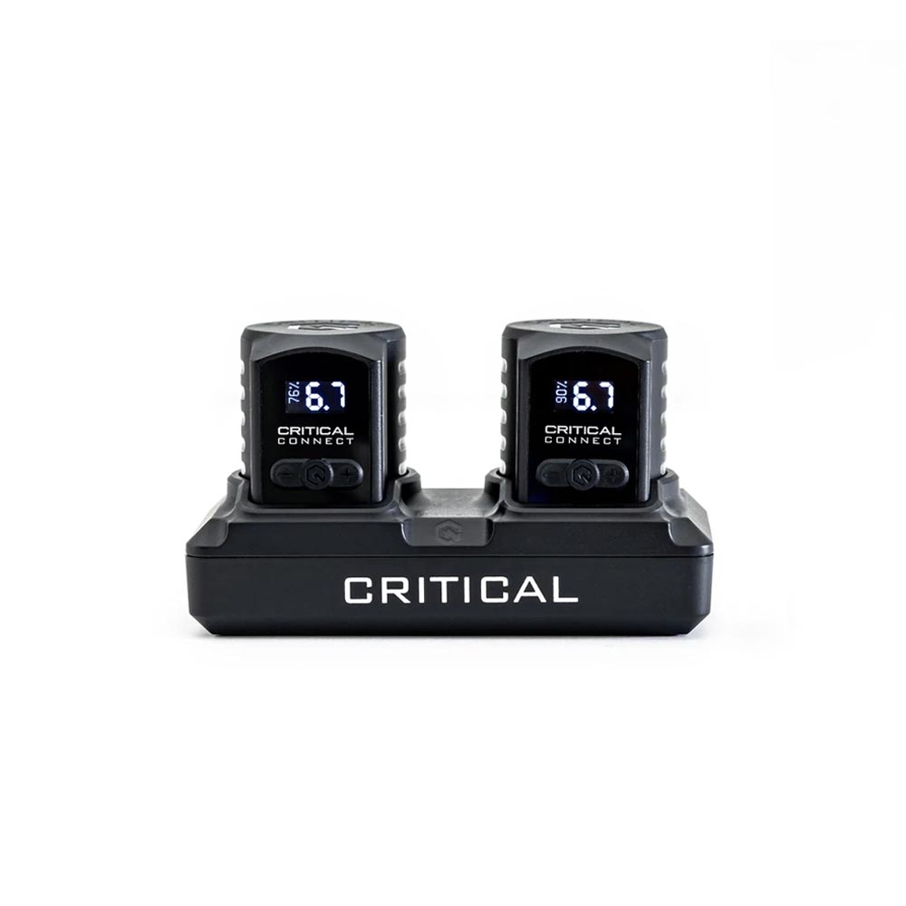 Critical Connect Shorty RCA Universal Battery + Footswitch + Charging Dock Kit