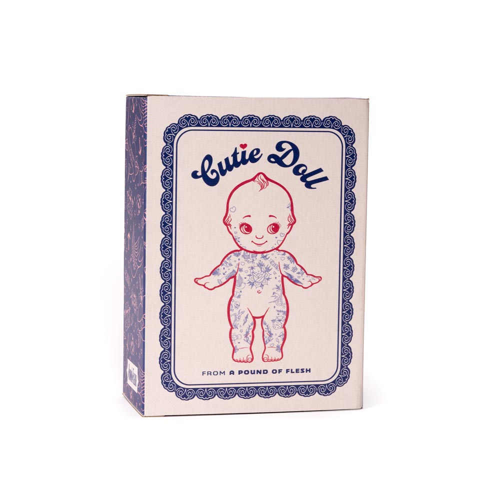 Tattooable cutie doll box on a white background.