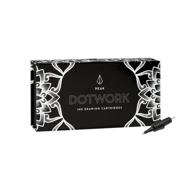 Peak Dotwork Ballpoint Pen Drawing Cartridges — Pick Color — Box of 20 - Ultimate Tattoo Supply