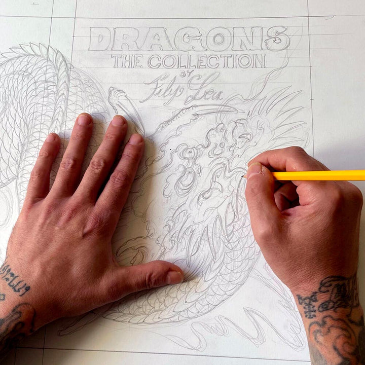 Dragons — The Collection by Filip Leu — Hardcover Book - Ultimate Tattoo Supply