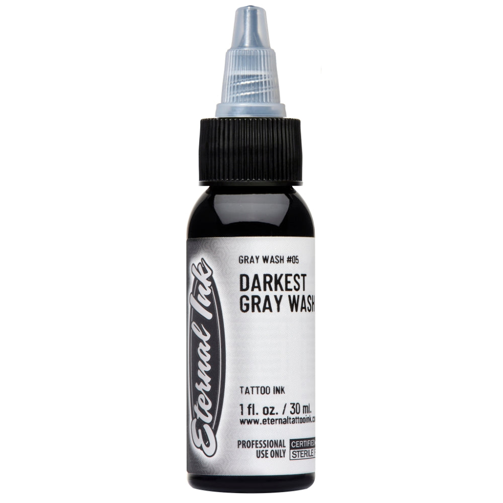 Eternal Ink - Eternal Gray Wash - Darkest Gray - Ultimate Tattoo Supply
