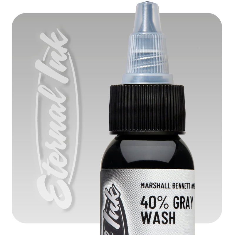 Eternal Tattoo Ink - Marshall Bennett 40% Gray Wash - Ultimate Tattoo Supply