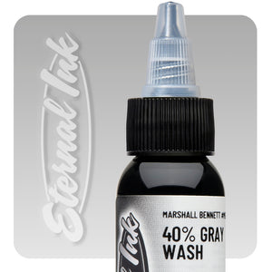 Eternal Tattoo Ink - Marshall Bennett 40% Gray Wash - Ultimate Tattoo Supply