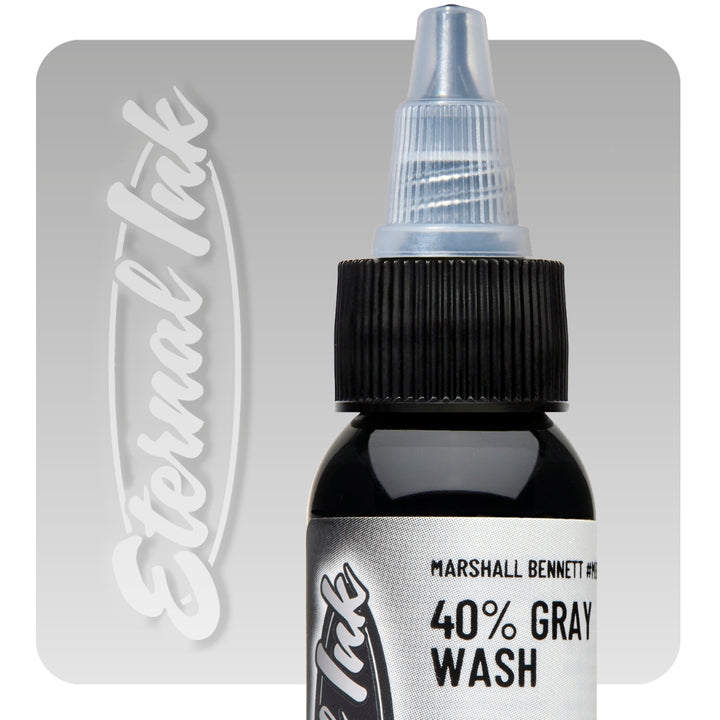 Eternal Tattoo Ink - Marshall Bennett 40% Gray Wash - Ultimate Tattoo Supply