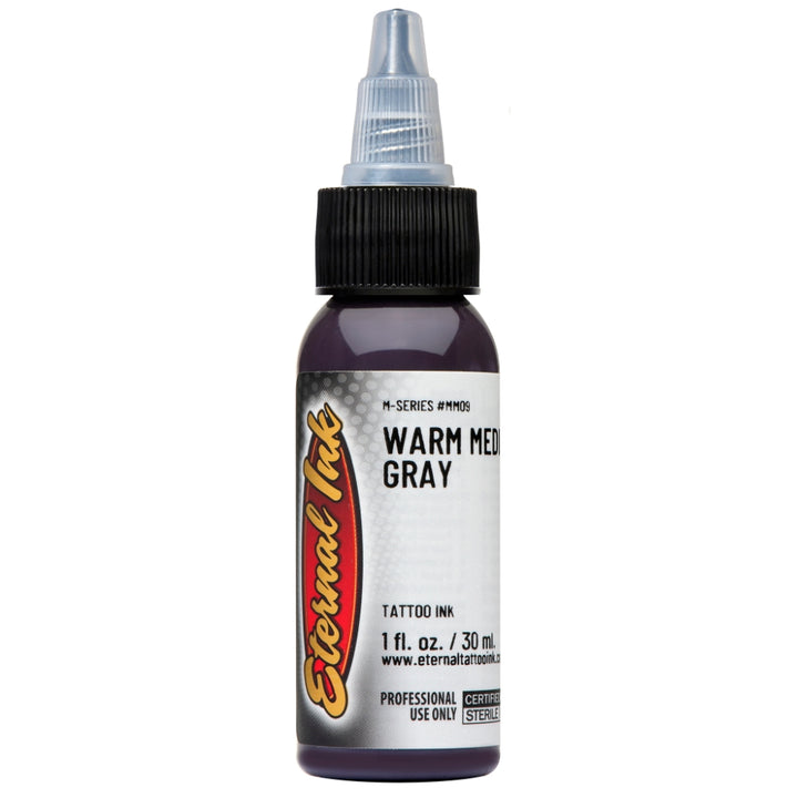Eternal Tattoo Ink - M Series - Warm Medium Gray - Ultimate Tattoo Supply