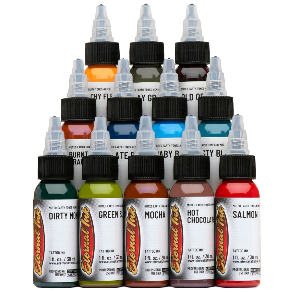 Eternal Ink - Muted Earth Tones Set - Ultimate Tattoo Supply